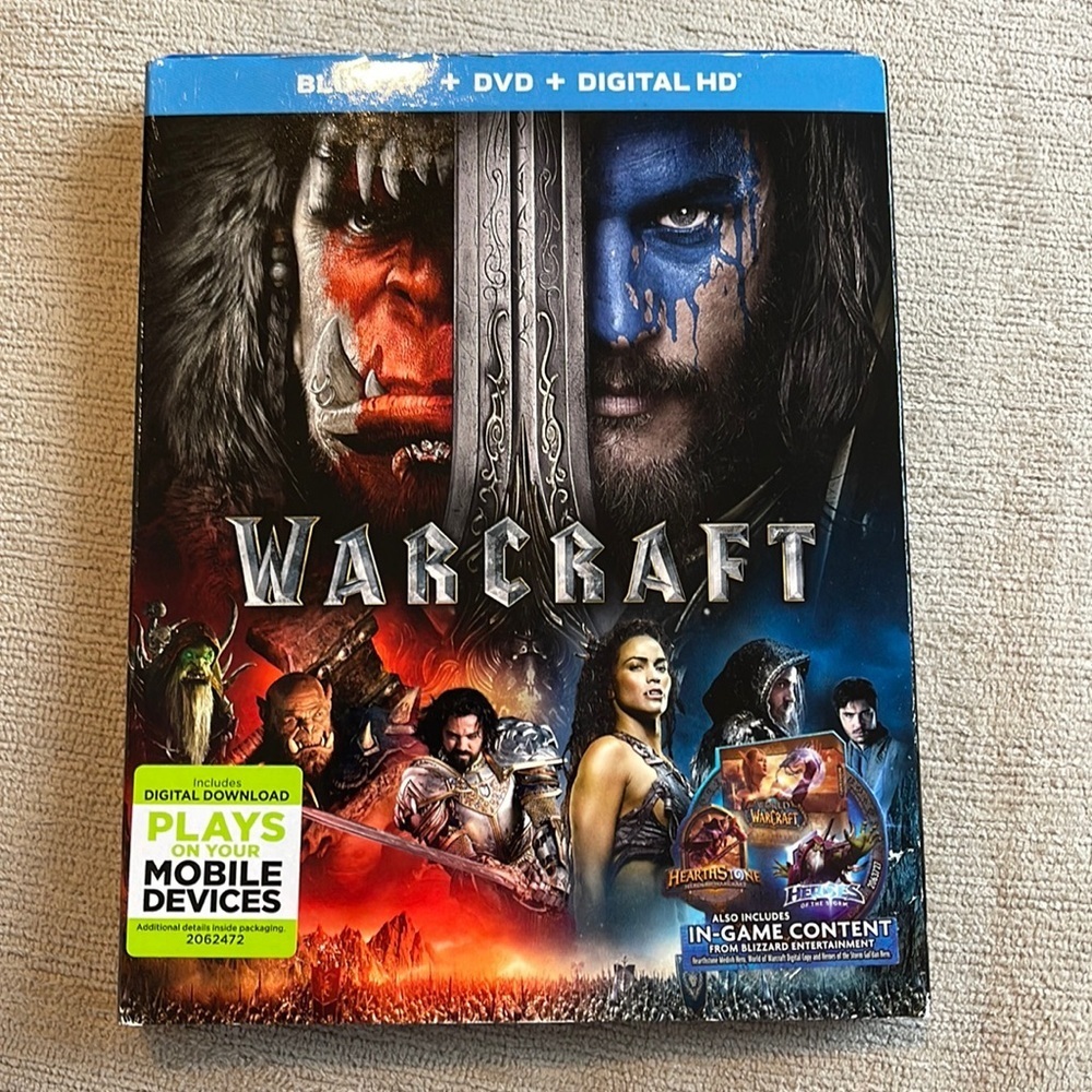 Warcraft blu-ray dvd digital hd